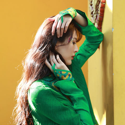 绿孔雀民族指套/现货 商品图1