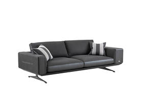 Klun 三人沙发 | 皮布面料可选，详询客服