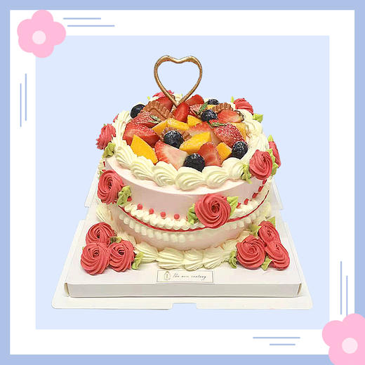 【鲜果蛋糕】纯爱果蓝鲜果夹心蛋糕 商品图0