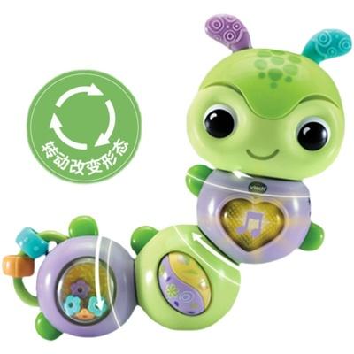 伟易达探索毛毛虫摇铃扭扭玩具串珠沙锤益智玩具精细动作1岁早教ZRQ-WYD-536400 商品图0