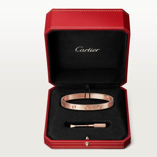 【预定款】 CARTIER 卡地亚 LOVE手镯 男女通款 宽6.1毫米 18K玫瑰金 B6067417 商品图3