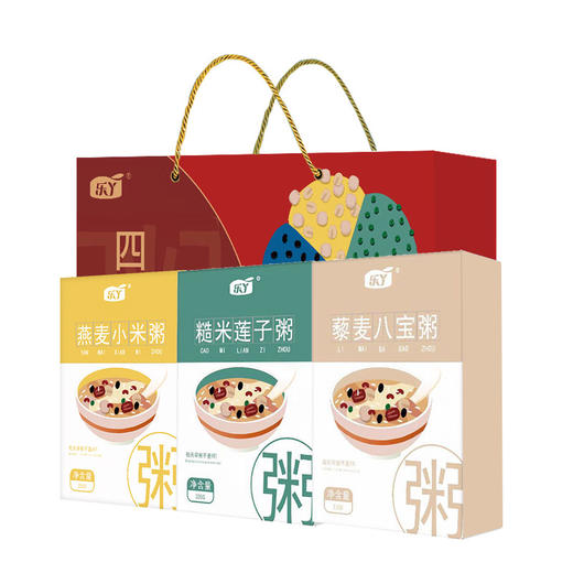 乐丫杂粮粥料四季款330克*3（燕麦小米粥、糙米莲子粥、藜麦八宝粥） 商品图0