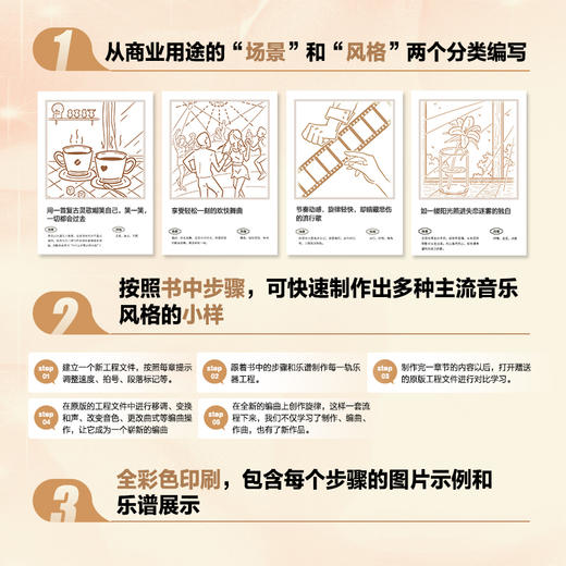 音乐日记 StudioOne6场景x风格编曲实用教程 音乐制作编曲软件教程音频录制风格化编曲教程歌曲创作剪辑软件 商品图3