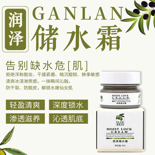 【格林缇】橄榄焕活水润霜（原储水霜）（锁水、适合南方）50g 商品图2