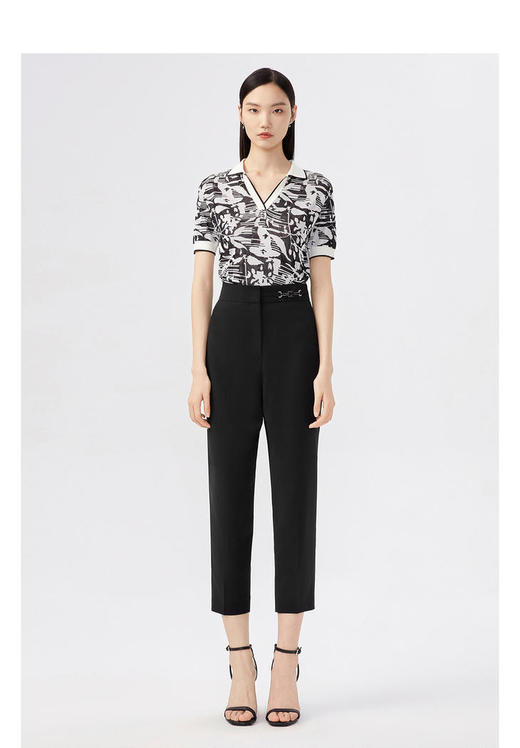 LANCY/朗姿简约时髦九分裤LCST01WPT114B11 商品图4