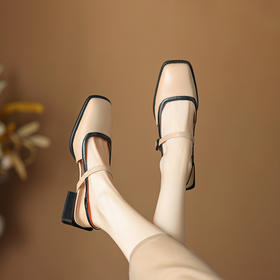 舒适百搭，复古玛丽珍凉鞋J-796F