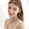 ZEGL夏日多巴胺穿搭琉璃花朵小雏菊项链女小众彩色彩虹串珠锁骨链 商品缩略图2