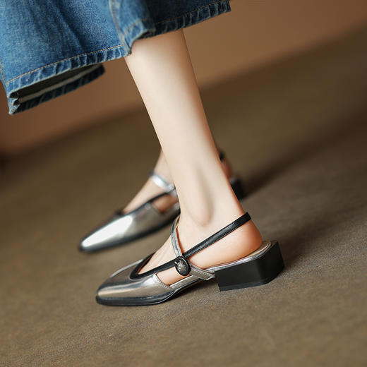 舒适百搭，复古玛丽珍凉鞋J-796F 商品图7