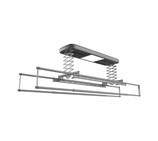 晾霸烘干版智能晾衣机-T01-一键遥控升峰-LED柔光照明:2米主机-定时风干-恒温烘干-四杆伸缩 商品图3
