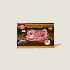 ELPOZO冷冻伊比利亚黑猪去皮去骨五花肉(切片）200g