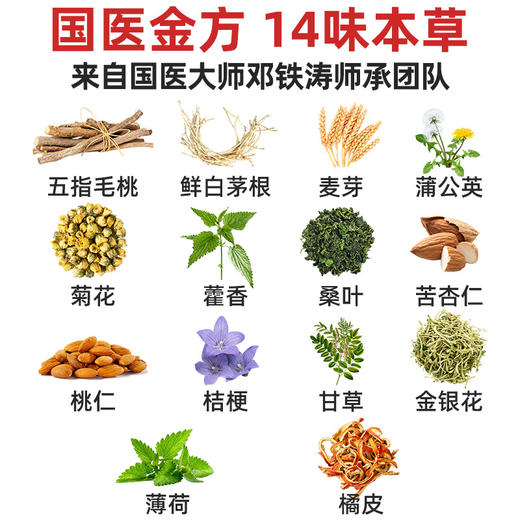 国医邓老清冠饮壹号冲剂型颗粒十四味冲饮8g*20袋/盒装 商品图1