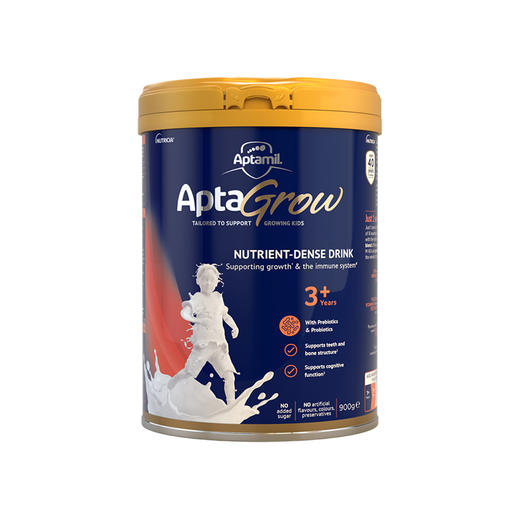 新西兰爱他美Aptmil儿童成长奶粉3+（3-6岁）900g（27年8月） 商品图0