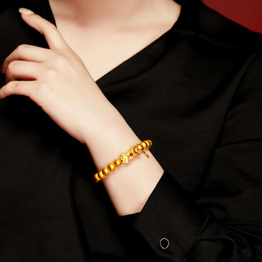 宫匠造办 十朝十美宫镯 清·如意连连黄金手链 大版 商品图6