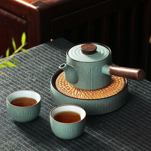 功夫茶具家用会客陶瓷茶杯盖碗整套装现代简约茶组侧把泡茶壶礼盒 商品图1