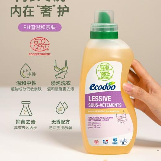 逸乐舒内衣专用洗衣液750ml*2/组 商品图1