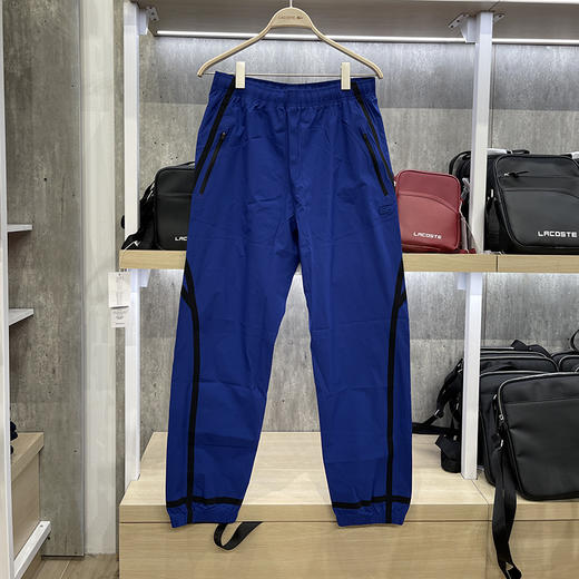 Lacoste/法国鳄鱼 男士纯色束脚抽绳松紧腰微弹休闲裤XH6182 商品图1