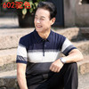 【潮流凸显魅力❗️夏季新款中年爸爸短袖】舒适透气柔软，冰丝t恤男士商务休闲翻领男装t恤父亲节礼物粉丝专属男士父亲节礼物新年礼盒年货礼盒 商品缩略图5