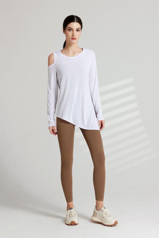 哈瓦塔长袖漏肩罩衫上衣 商品图9