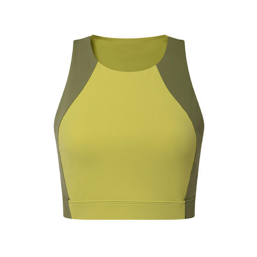 【高弹裸感】中高强度-圆领撞色带胸垫运动背心 商品图2