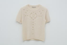 刺绣圆领短袖套衫 SJF94W280K