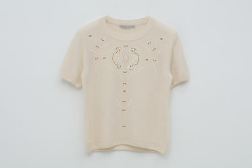 刺绣圆领短袖套衫 SJF94W280K 商品图0