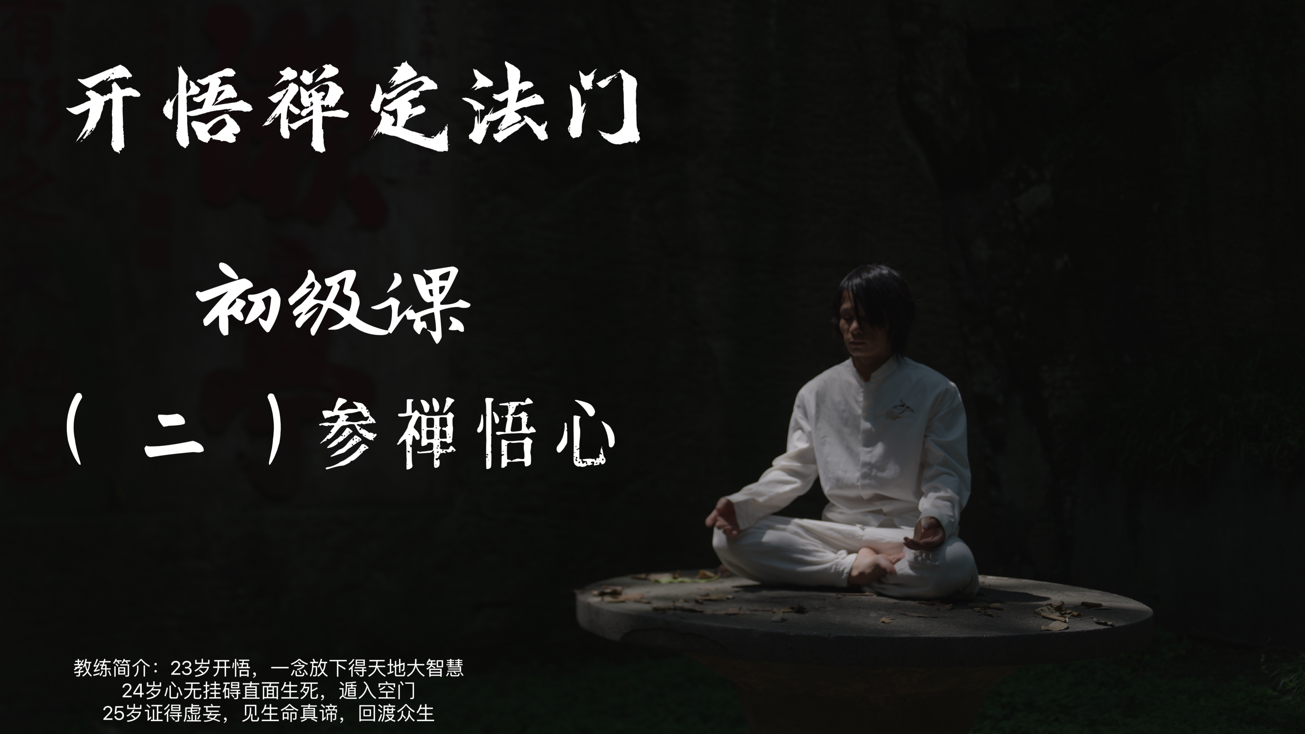 开悟禅定法门中级课（二）：参禅悟心