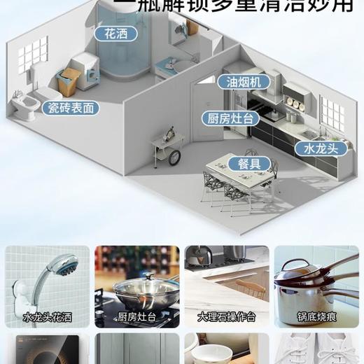 Frosch 柠檬不锈钢/陶瓷多用途清洁剂500ml+ 厨房重油污清洁喷剂500ml*2瓶 商品图3