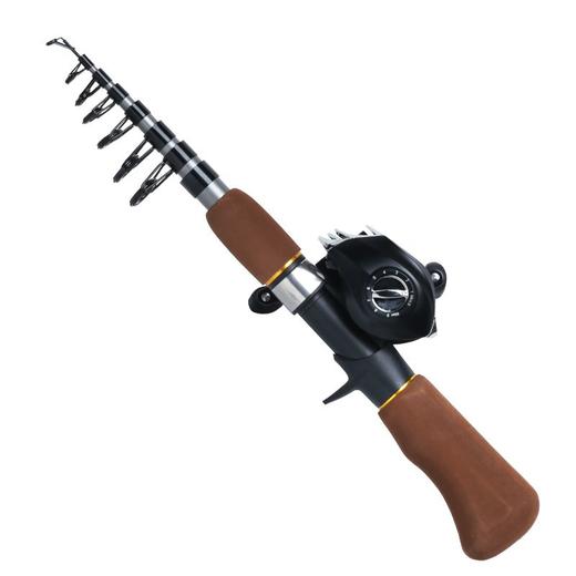 迷你小路亚竿便携超短伸缩路亚竿套装短节桥头竿冰钓钓鱼竿远投竿 商品图8