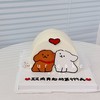 情侣七夕情人节线条狗蛋糕-低糖处理无添加 商品缩略图0