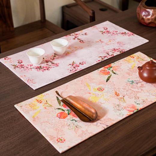 新款香云纱 双面茶席50*23cm干泡茶垫家用轻奢桌旗茶道配件 商品图3