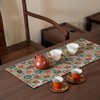 新款香云纱 双面茶席50*23cm干泡茶垫家用轻奢桌旗茶道配件 商品缩略图1
