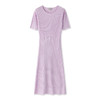 东黎 • 丝绒女士春夏季无袖针织抽条显瘦连衣裙 3040 商品缩略图4