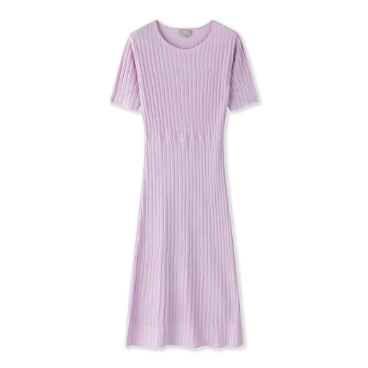 东黎 • 丝绒女士春夏季无袖针织抽条显瘦连衣裙 3040 商品图4