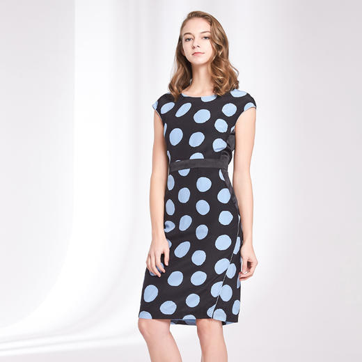 MA2L198麦克斯菲瑞经典圆点显瘦连衣裙 商品图3