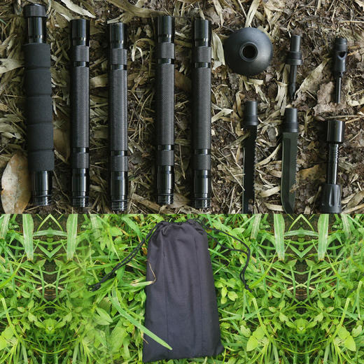 登山杖旅行杖防身装备徒步装备超轻多功能伸缩折叠拐杖手杖行山杖 商品图6