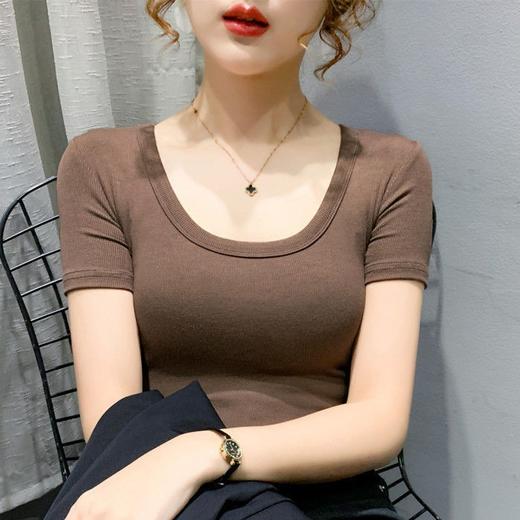 【显瘦百搭！U型美背螺纹背心】防走光新款吊带，内搭外穿防走光背心！无袖薄款上衣打底修身吊带背心女夏春外穿 商品图5