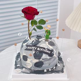 花园小王子主题蛋糕-低糖处理无添加