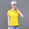 DD-休闲POLO女士短袖夏季时尚百搭工作服女t恤女韩版印花 商品缩略图2
