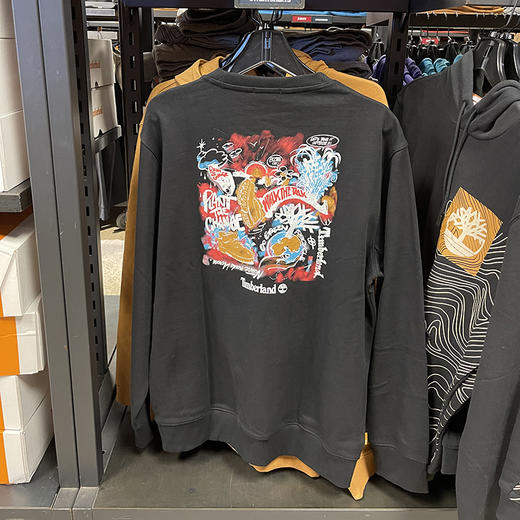 Timberland/添柏岚 男士圆领套头无帽潮流印花休闲长袖卫衣 商品图1