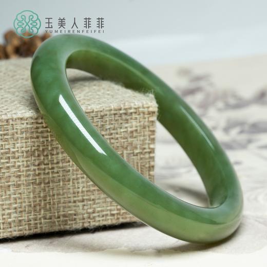 和田玉手镯-碧油青 商品图0