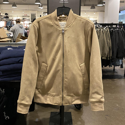  Abercrombie Fitch/AF 男士磨毛棒球领夹克外套 商品图0