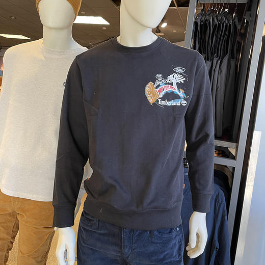 Timberland/添柏岚 男士圆领套头无帽潮流印花休闲长袖卫衣 商品图0