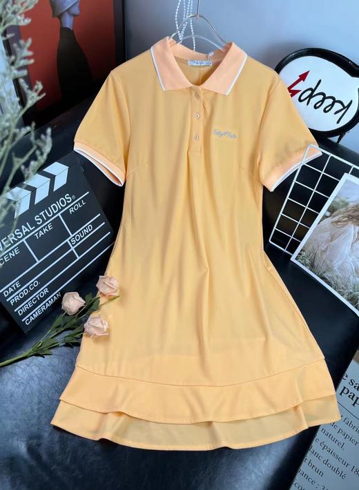 八一 清爽冰丝感【潮流前线】刺绣款 A2-2/A1-3  POLO领休闲连衣裙 商品图2