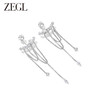 ZEGL设计师月溅星河系列流苏耳环女长款耳钉2023新款925银针耳饰 商品缩略图0