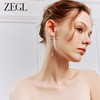 ZEGL设计师月溅星河系列流苏耳环女长款耳钉2023新款925银针耳饰 商品缩略图4