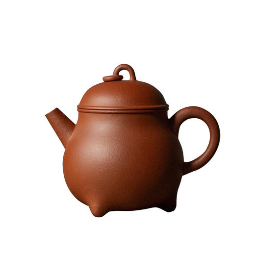 茶香记 紫砂壶 朱砂泥三足炉鼎壶 小众器型 好用趁手 实用性强 商品图4
