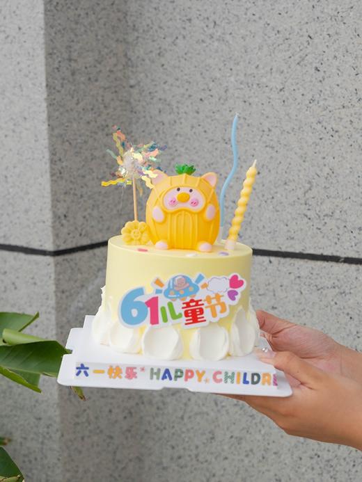 M款-儿童节•网红菠萝可爱猪主题蛋糕 商品图3