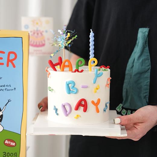 彩色Happy字母韩系ins蛋糕 商品图1