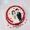 领证订婚结婚手绘纪念蛋糕-低糖处理无添加 商品缩略图1