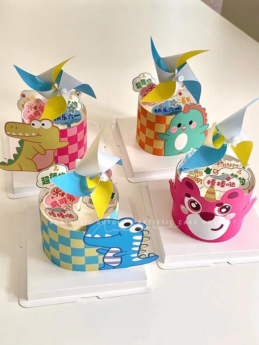 2023年61限定款恐龙蛋糕，4寸3层胚2层水果夹心（默认芒果夹心，装饰随机） 商品图0